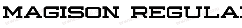 magison Regular字体转换